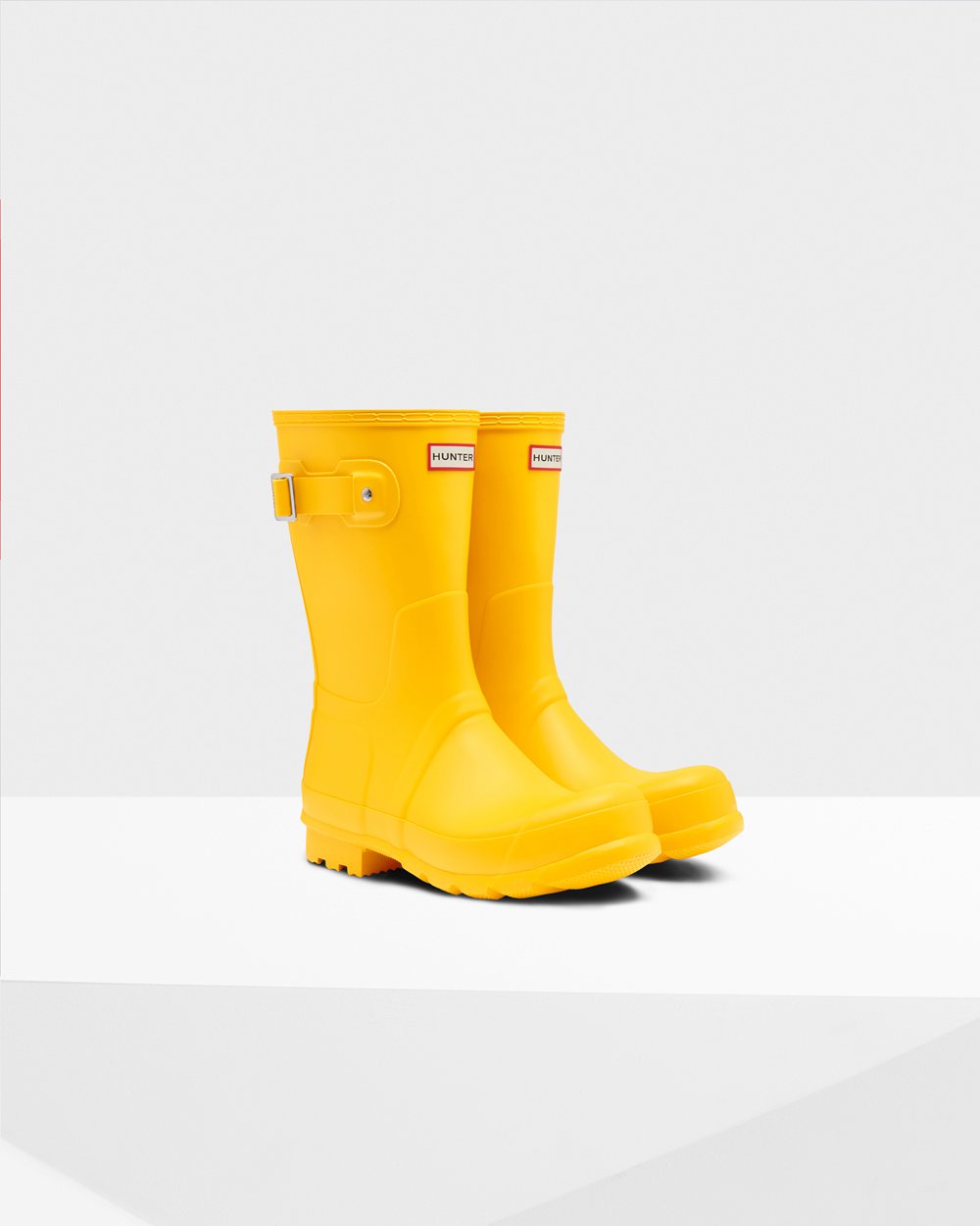 Men Hunter Original | Short Rain Boots Yellow | NZ-65182-WNHQ